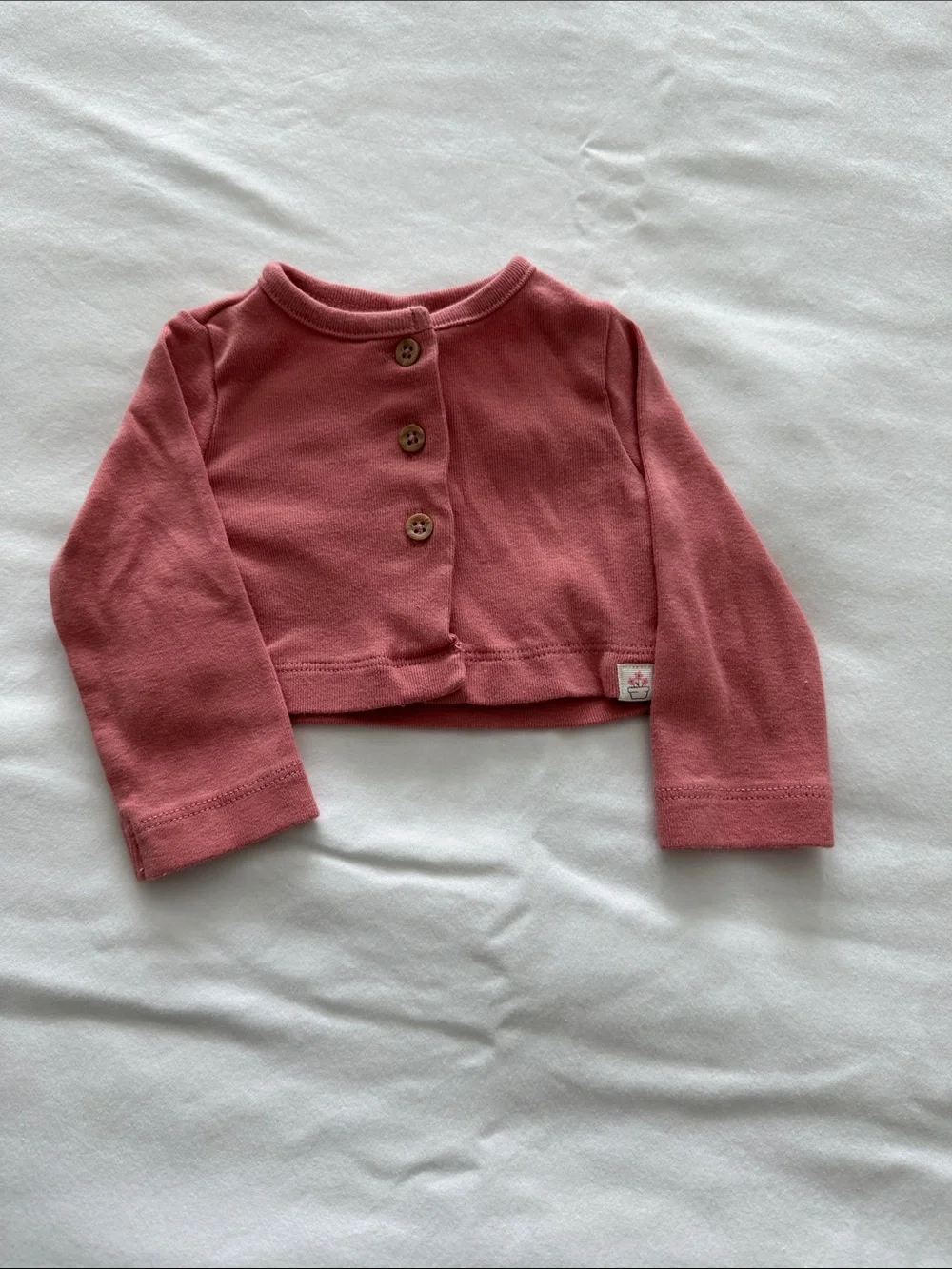 Carter's Dusty Rose Knit Button-Back Dress with Jacket